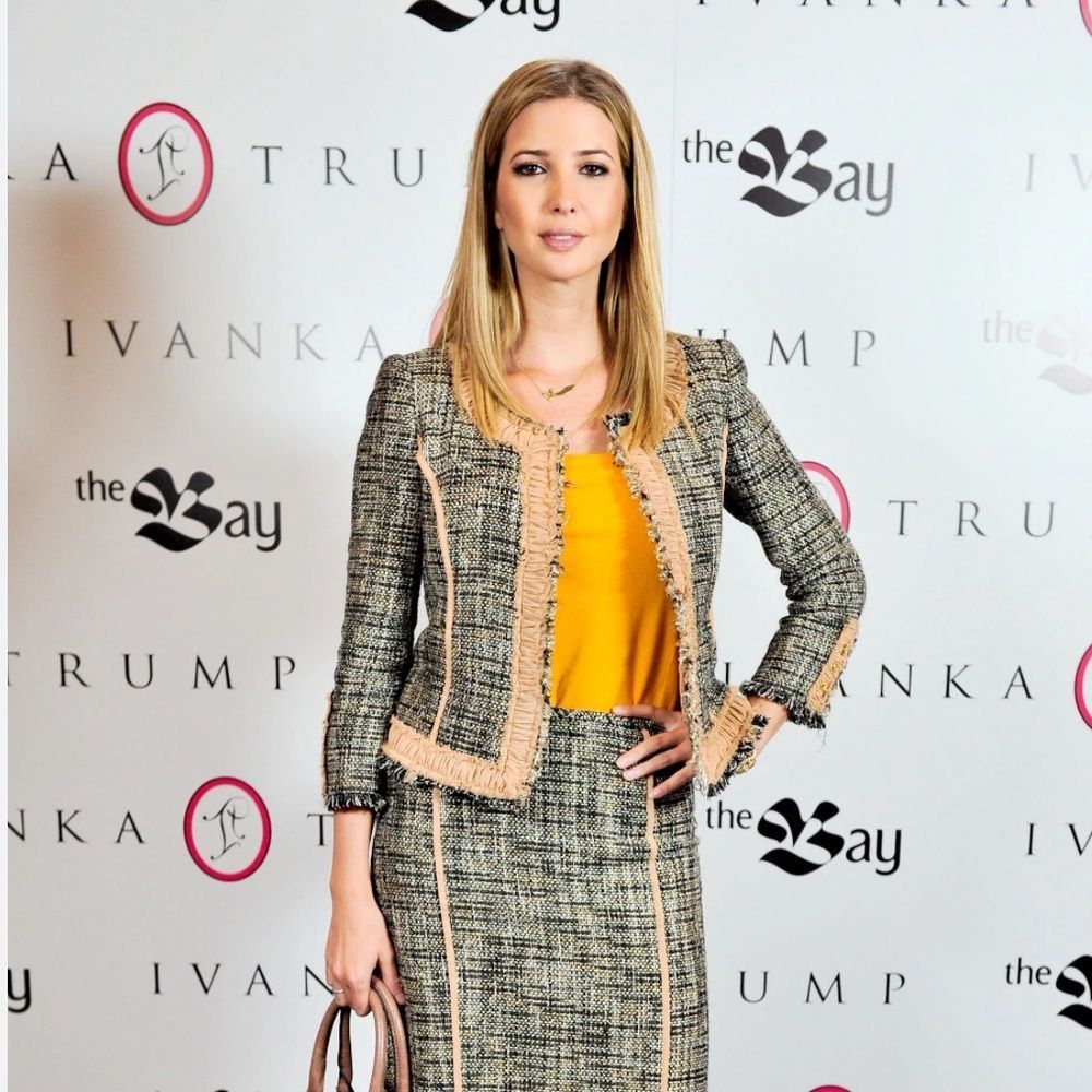 $225 NWT Ivanka Trump Tweed Cropped Jacket sz 6